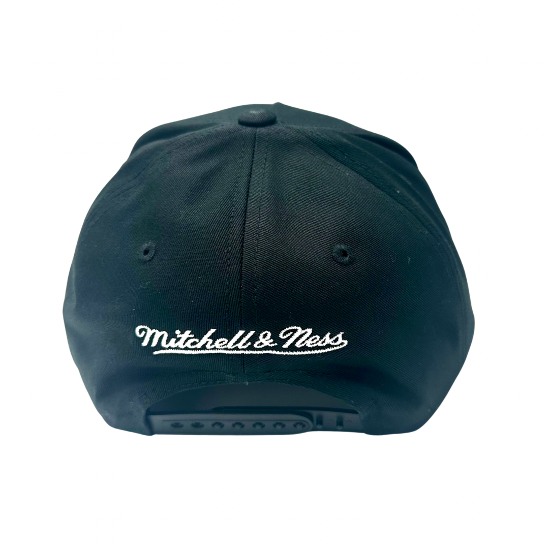 Charlotte Hornets Hat - Black NBA Team Colour Logo MVP Hardwood Classic Snapback Cap - Mitchell & Ness